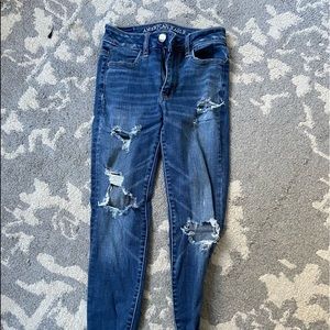 american eagle ripped jeans